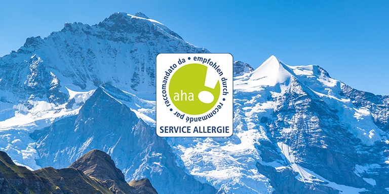 Swiss mountain with the Allergy Seal of Quality